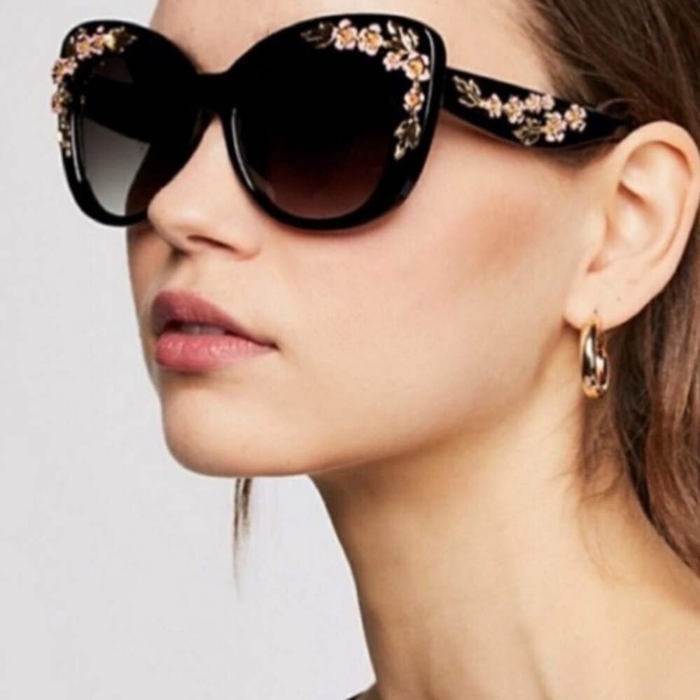 New! Oversized Cat Eye Sunglasses - Picture 4 of 9